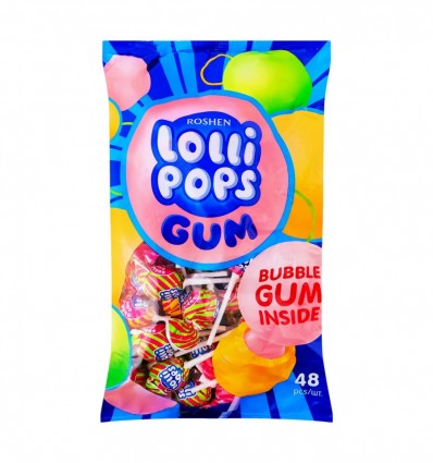 Карамель леденцовая Roshen Фруктовый микс с резинкой 920г