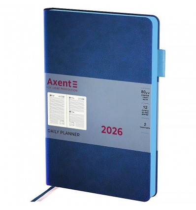 Щоденник дат. 2026 Partner Soft Muse 8827-26-3-A, 145х210, синій