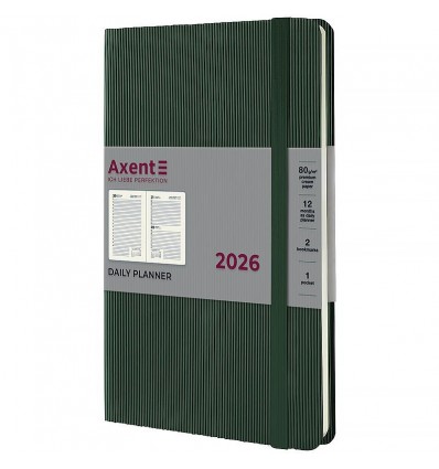 Дневник дат. 2026 Partner Lines 8815-26-23-A, 145х210, темно-зеленый