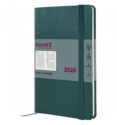 Щоденник дат. 2026 Partner Strong 8819-26-63-A, 145х210, лазурний