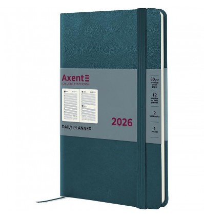 Щоденник дат. 2026 Partner Strong 8819-26-31-A, 145х210, малахітовий