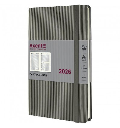 Щоденник дат. 2026 Partner Lines 8815-26-03-A, 145х210, сірий