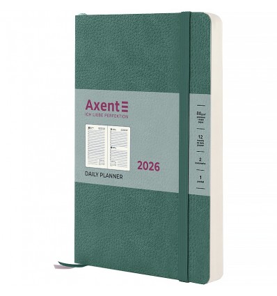 Щоденник дат. 2026 Partner Soft Skin 8810-26-48-A, 145х210, сіро-лазурний