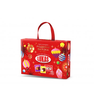 Набор подарков Lukas Рождественский чемодан 400г.