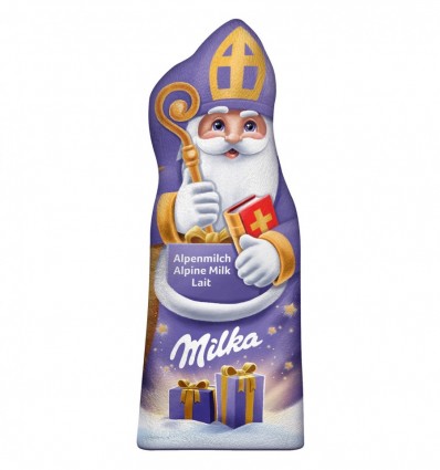 Шоколад Milka фігурний молочний у формі Святого Миколая 90г