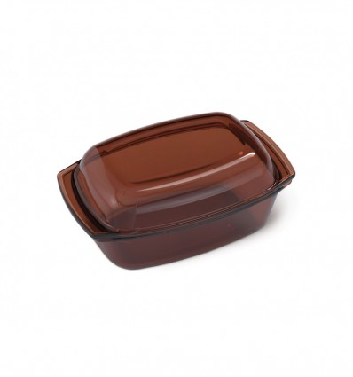 Гусятниця Simax Amber&Clear Color з кришкою 340x214x148мм 3,5л