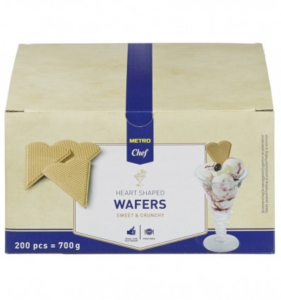 Вафли Metro Chef Сердце 200шт