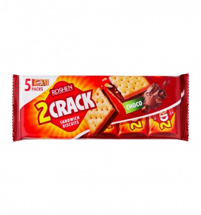 Печиво Roshen 2 Crack з шоколадною начинкою 190г