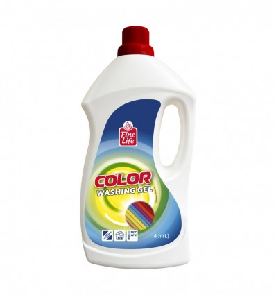 Гель Fine Life для стирки цветных вещей 4л