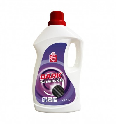 Гель Fine Life для стирки темных и черных вещей 2,5л
