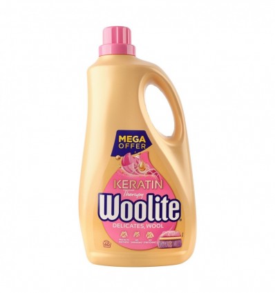Средство для стирки Woolite жидкое для шерсти с кератином 3.6л