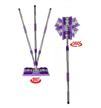 Швабра Lime з ганчіркою для сухого і вологого прибирання