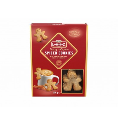 Печенье Lambertz с сахарным декором и ароматом корицы 180г
