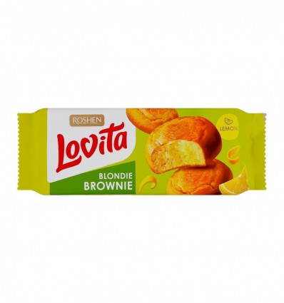 Печиво Roshen Lovita Blondie brownie здобне з лимоном 152г