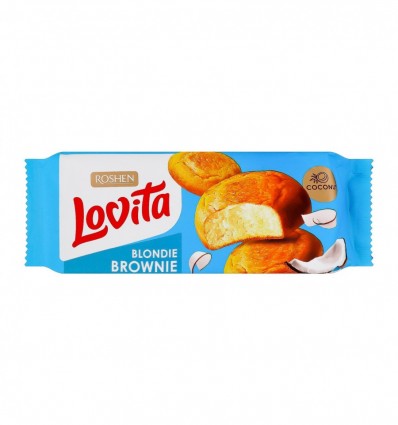 Печиво Roshen Lovita Blondie brown здобне з кокосом 152г