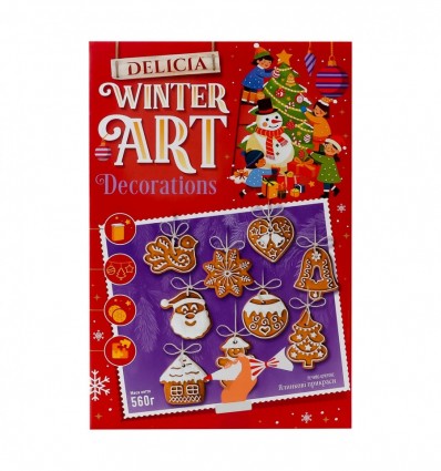 Печенье Delicia Елочные украшения сахарное 560г