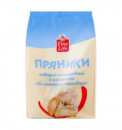 Пряники Fine Life Со вкусом пломбира заварные глазуры 300г