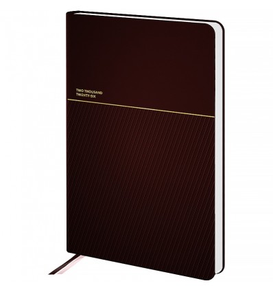 Щоденник дат. 2026 Partner Traces 8829-26-3-A, 145х210, коричневий