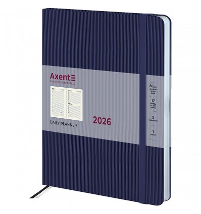Щоденник дат. 2026 Grand Lines 8831-26-02-A, 195х255, синій