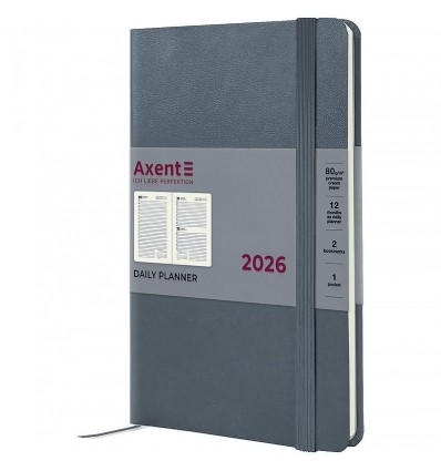 Дневник дат. 2026 Partner Strong 8819-26-62-A, 145х210, серый