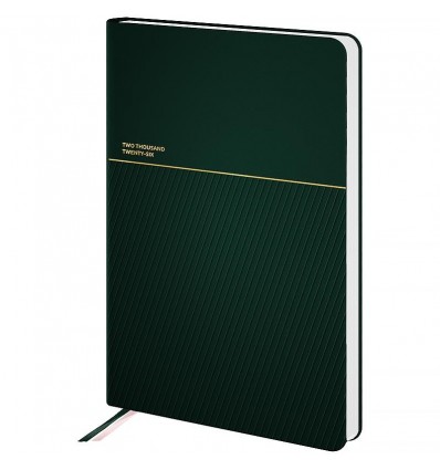 Щоденник дат. 2026 Partner Traces 8829-26-2-A, 145х210, темно-зелений