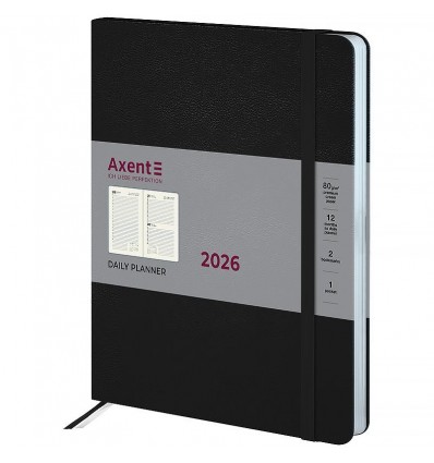 Дневник дат. 2026 Grand Strong 8830-26-01-A, 195х255, черный