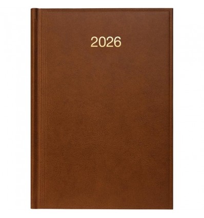 Дневник дат. 2026 Стандарт Miradur А5, 73-795 60 706, коричневый