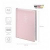 Щоденник дат. 2026 Стандарт Linesse А5, 73-795 69 216, пудровий рожевий