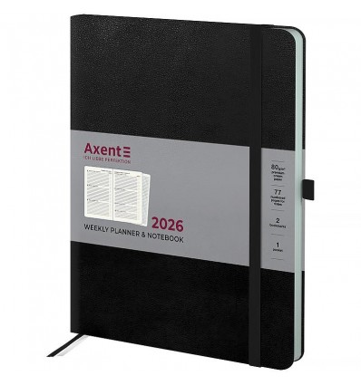 Еженедельник дат. 2026 Grand Strong 8530-26-01-A, 195х255, черный