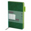 Еженедельник дат. 2026 Partner Soft Muse 8527-26-2-A, 125х195, зеленый