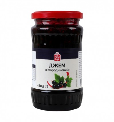 Джем Fine Life Смородиновый стерилизованный 430г
