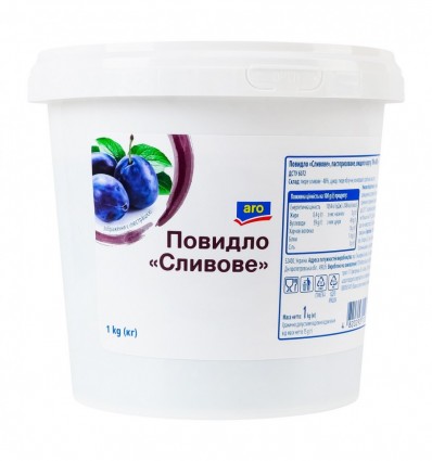 Повидло Aro Сливовое пастеризованное в/с 1кг