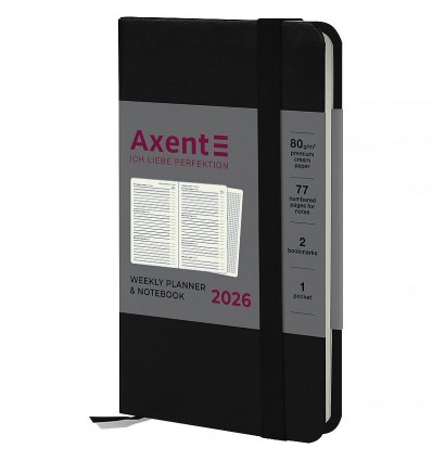 Еженедельник дат. 2026 Pocket Strong 8508-26-01-A, 90х150, черный
