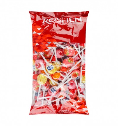 Карамель Roshen Lollipops з йогуртовими смаками кг