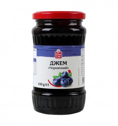 Джем Fine Life Чорничний стерилізований 430г