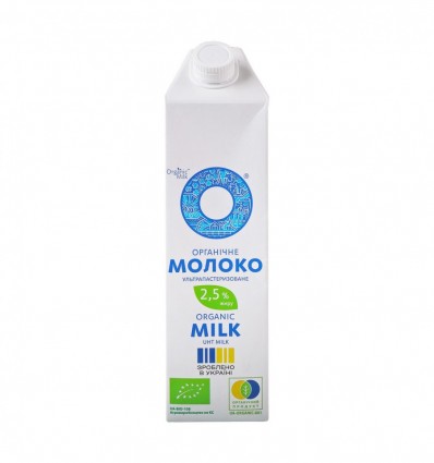 Молоко Organic Milk органическое ультрапастеризованное 2.5% 950г
