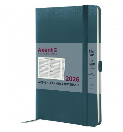 Еженедельник дат. 2026 Partner Strong 8505-26-63-A, 125х195, лазурный