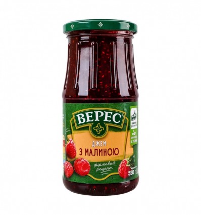 Джем Верес с малиной стерилизованный 550г