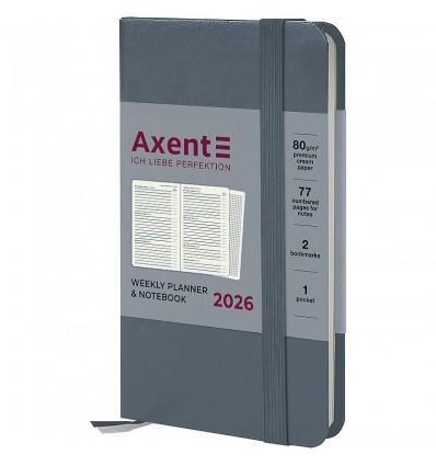 Еженедельник дат. 2026 Pocket Strong 8508-26-62-A, 90х150, серый