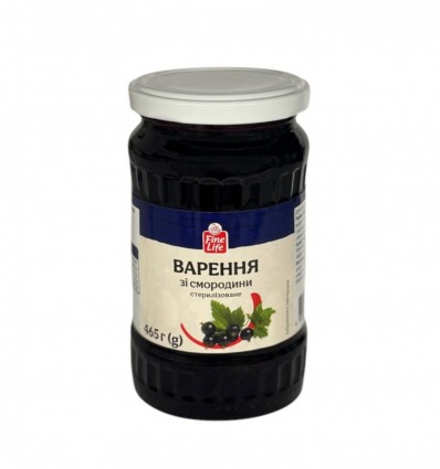 Варенье Fine Life из смородины стерилизованное в/с 465г