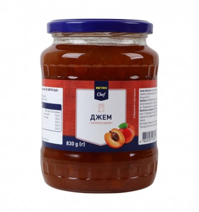 Джем Metro Chef Абрикосовый стерилизованный 830г