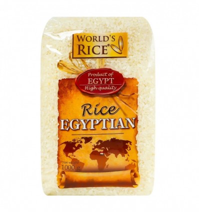Рис Worlds Rice Єгипетський круглозернистий шліфований 1кг