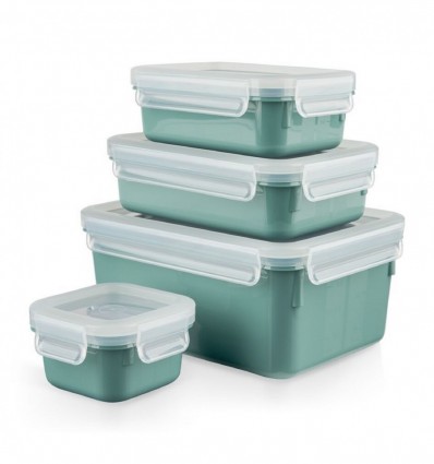 Набор Tefal Master Seal контенейров зеленый пластик 4шт