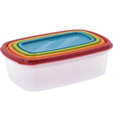 Контейнери для зберігання їжі з кришками 4шт