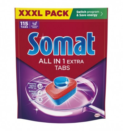 Таблетки Somat Экстра Все в одном для посудомоечной машины 115