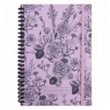 Блокнот на спирали карт. обк., А5, 80 л,кл., OS, Pink Roses 8471-2-A-OS