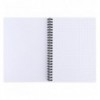 Блокнот на спирали пласт. обкл. 8472-2-A, А5, 80 л., кл., песочный