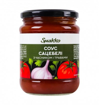 Соус Smakko Сацебели с чесноком и травами 460г