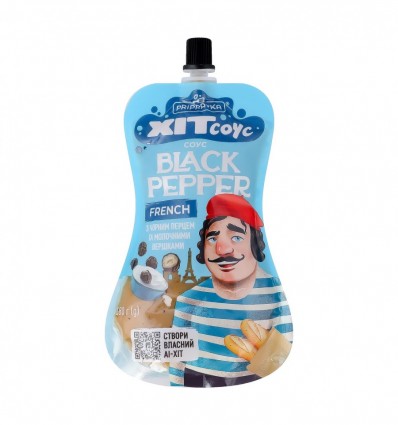 Cоус Pripravka Хіт соус French Black pepper перц вершк 180г