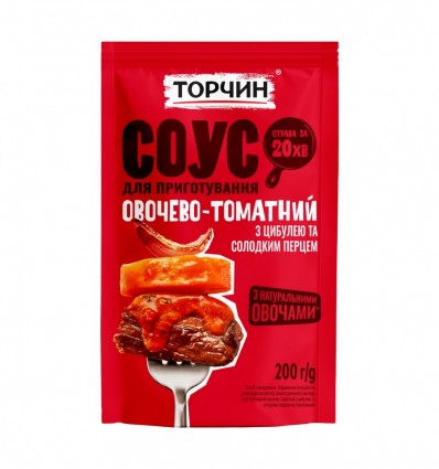 Соус Торчин Овочево-томатний з цибулею та солод перцем 200г